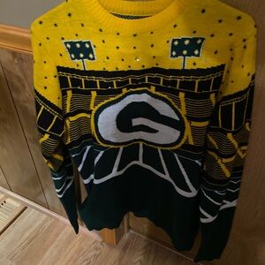 NFL Crewneck Sweater - Yellow and Green Stadium Design